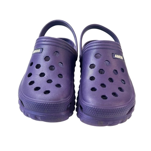Amoji Clogs Mules Size 240 or Women’s Size 8 Purple - Picture 3 of 7